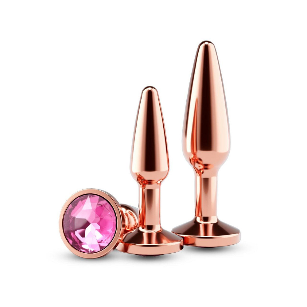 Набір анальних пробок NS Novelties Rear Assets - Tapered Trainer Kit - Rose Gold - Pink Sex Aura Київ - фото 1