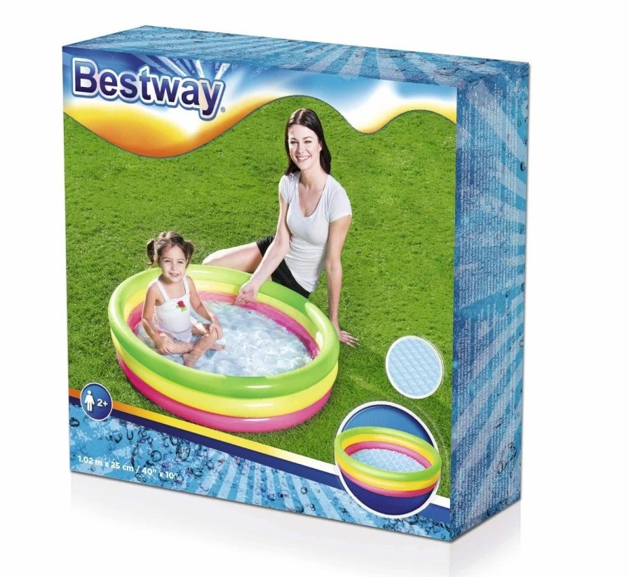 Басейн надувний дитячий Bestway 51104 102х25 см Київ - фото 3