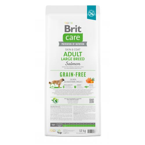 Корм сухий Brit Care Dog Grain-free Adult Large Breed для дорослих собак великих порід беззерновий з лососем 12 кг Київ - фото 5