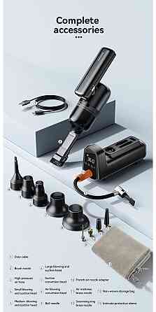 Автомобільний пилосос ESSAGER (color box) Geocentric Multi-function Cordless Pump Vacuum Cleaner Black (EXD05-DX01-Z) Киев