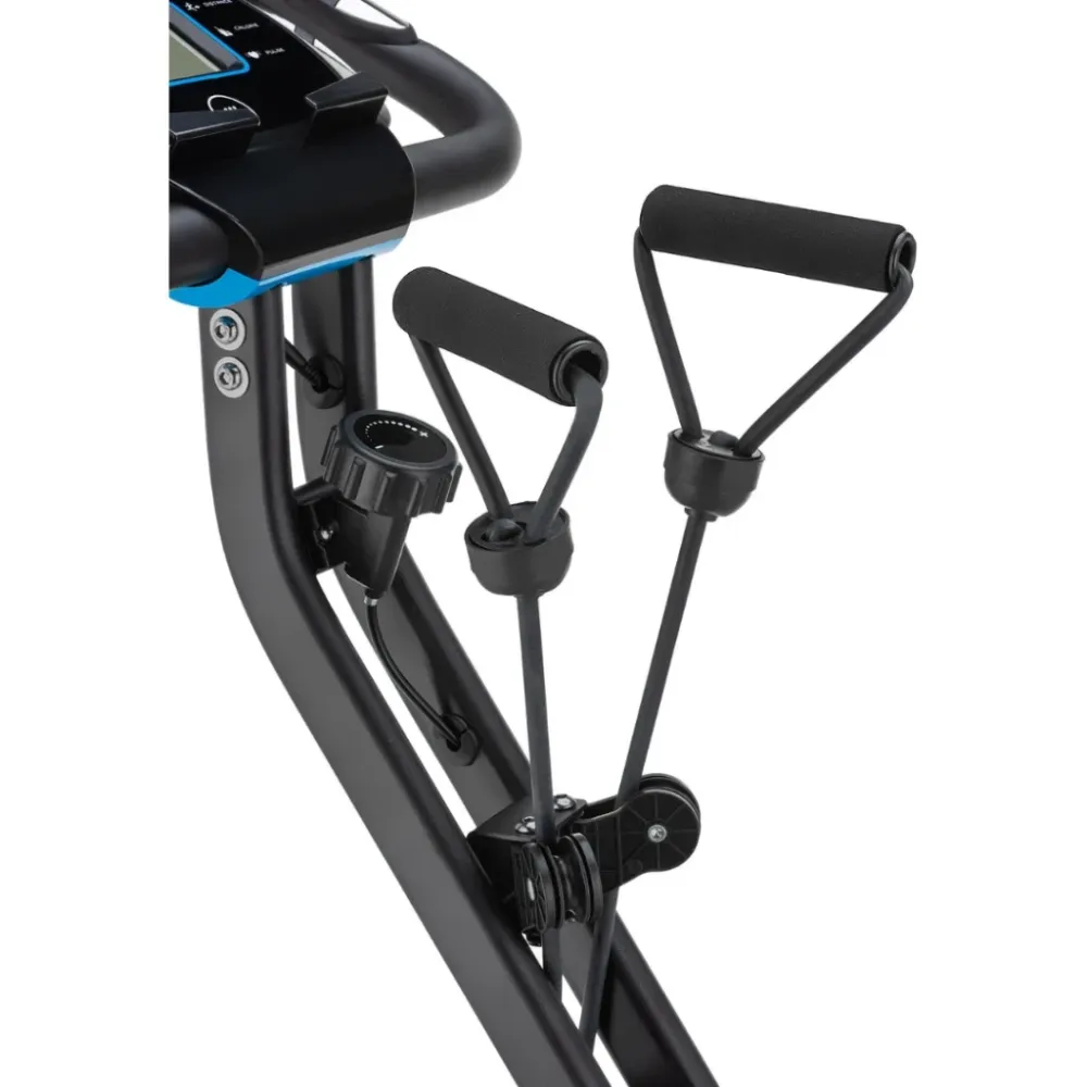 Велотренажер магнитный Gymtek FX600 складной с эспандерами черный/синий Киев - изображение 8