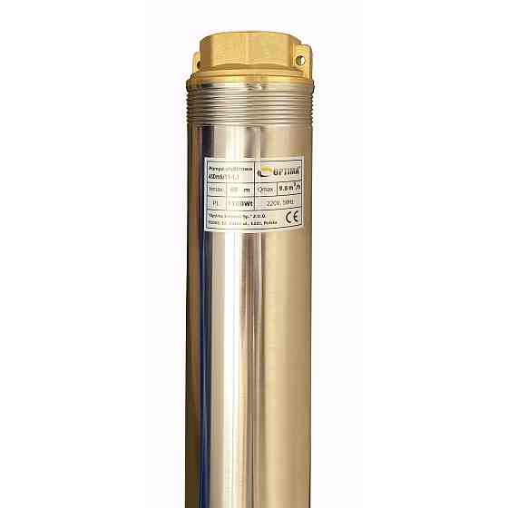 Насос свердловинний з підв, стійк, до піску OPTIMA  4SDm6/11 1,1 кВт 69м + пульт+кабель 15м NEW Киев