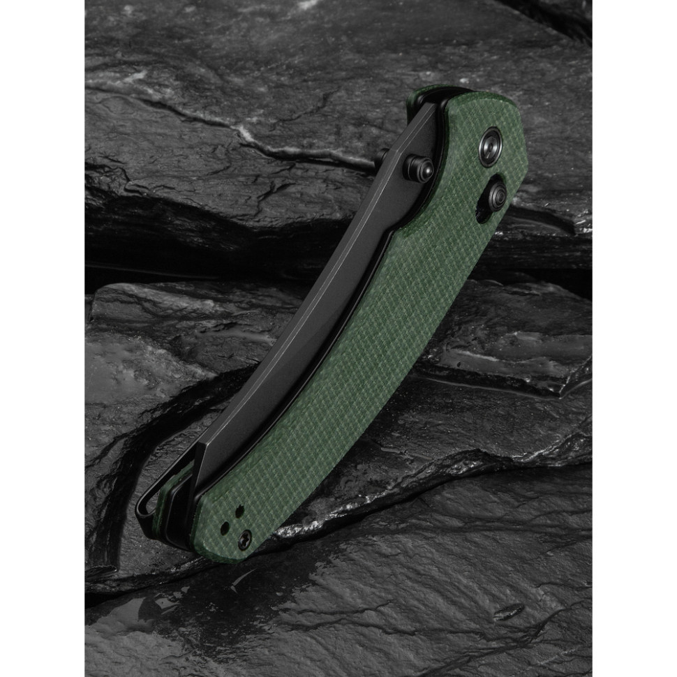 Ніж складаний туристичний Civivi Sixgill, (8.7 см) Nitro-V / Micarta темно-зелений Київ - фото 15