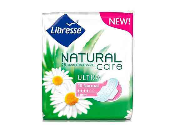 Прокладки гигиенические 10 шт/4 кр. (Natural Care Ultra Clip Normal) ТМ LIBRESSE   Solmir Киев