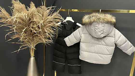 Детский зимний комбинезон на мальчика куртка и полукомбинезон 80,92,110 Николаев