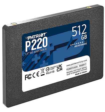 Накопичувач SSD 512GB Patriot P220 2.5" SATAIII TLC (P220S512G25) 2.5" Харків