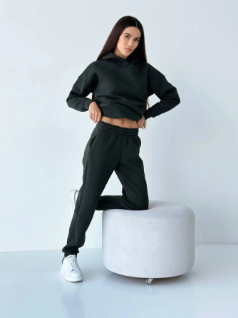 Женский спортивный теплый костюм оверсайз Хаки XXL Харьков