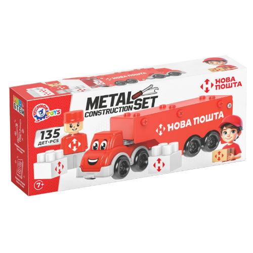 Іграшка Конструктор Фура Нова пошта металевий Технок Житомир - изображение 8