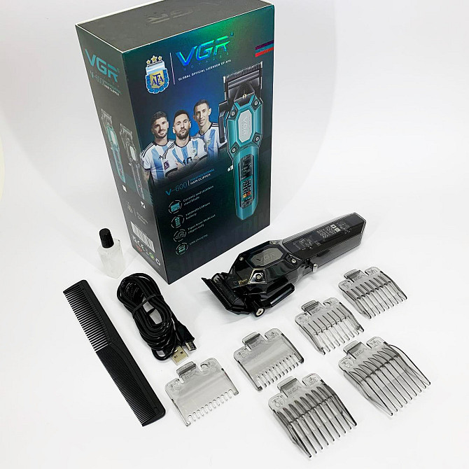 Машинка для стрижки с множеством насадок VGR V-600, Домашняя машинка аккумуляторная для стрижки волос RN-52 Львов - изображение 8