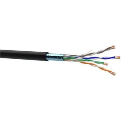 Кабель мережевий OK-Net FTP 305м, cat.5e patch зовнішній (F/UTP-cat.5Е-SL patch) (КГППЕ-ВП (100) 4*2*0,48) Вінниця - фото 1