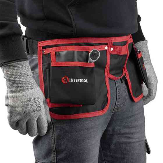 Сумка поясна слюсарно-будівельна, 11 кишень, поліестер INTERTOOL SP-1015 Киев