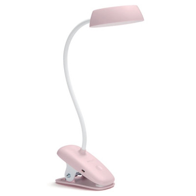 Настольная лампа Philips LED Reading Desk lamp Donutclip 3W, 4000K, 1200mAh (Lithium battery), рожевий (929003179627) Винница - изображение 1