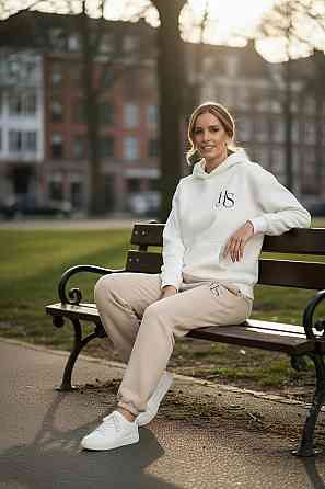 Теплый женский костюм тринитка на флисе Беж L-XL Харьков