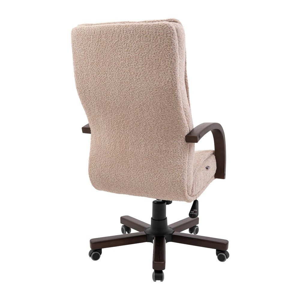 Офисное Кресло Руководителя BostonlDesign М1 Tilt Wood Walnut Llama Белый Киев - изображение 4