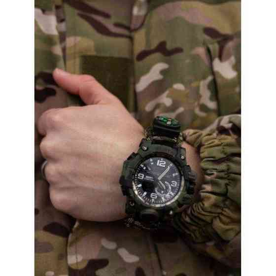 Чоловічий наручний годинник Besta Military з компасом (Камуфляж) Вінниця