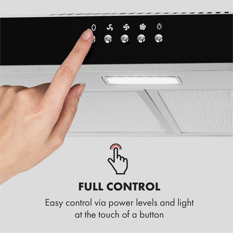 Встраиваемая вытяжка Contempo 60см 175м³/ч LED нержавеющая сталь акрил серебристый (Германия, читать описание) Ровно - изображение 8