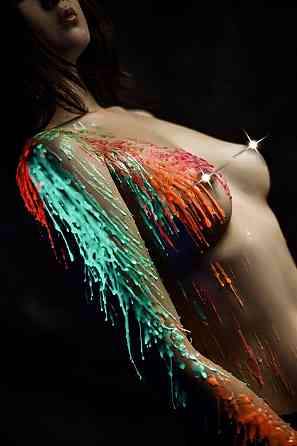 Зелена воскова свічка Art of Sex size M 15 см низькотемпературна, люмінесцентна Sex Aura Київ