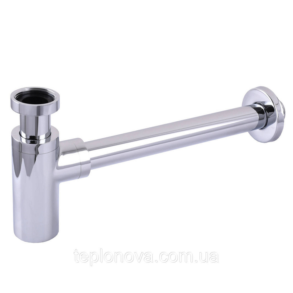 Сифон для раковин цилиндрический Globus Lux GSB-32-125-00 1 1/4 ″, хром, латунь Черновцы - изображение 3