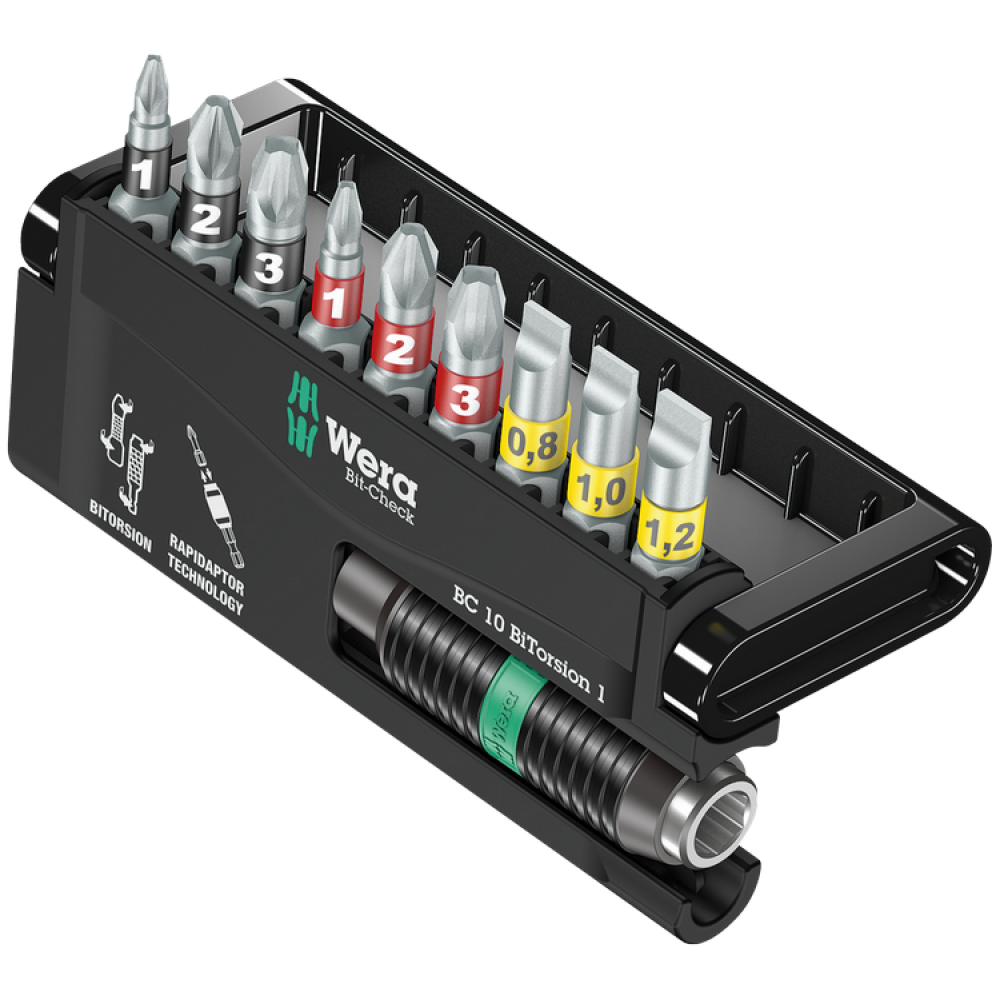 Набір біт РН,PZ,SL 10ед. Wera Bit-Check 10 05056374001 Одеса - фото 1