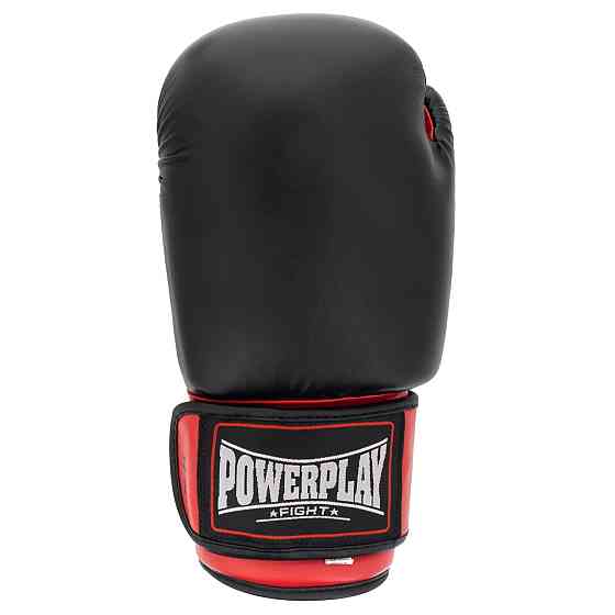 Боксерські рукавиці PowerPlay 3004 Classic Чорно-Червоні 10 унцій Кам'янське