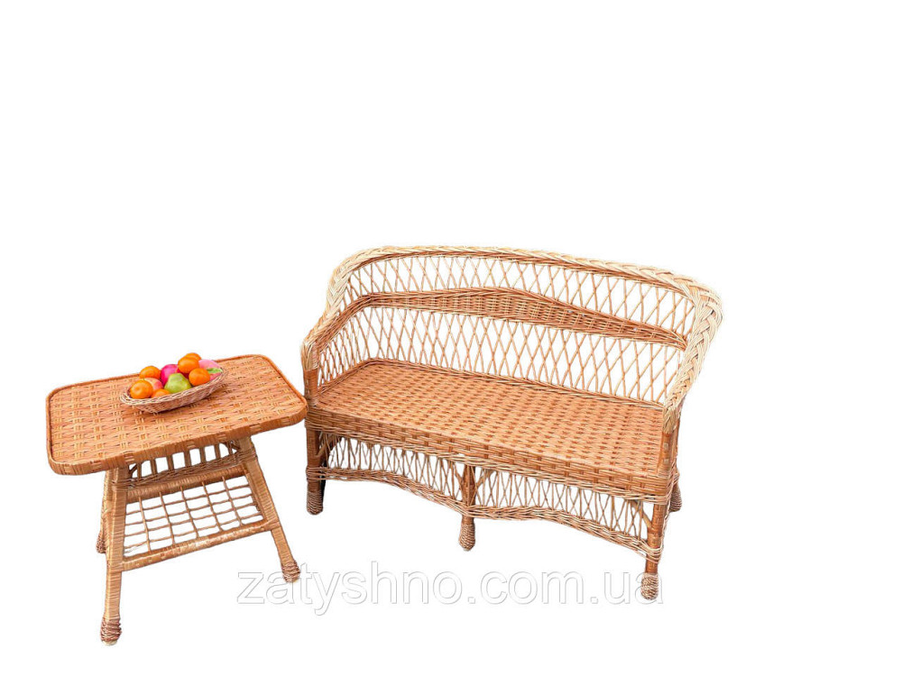 Плетений диван для дачі Київ - фото 6