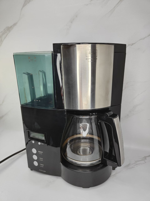 Б/у Капельная кофеварка Melitta Optima Timer 850 Вт, 1 л, таймер, 8 чашек, стеклянный кувшин, черная Киев - изображение 1