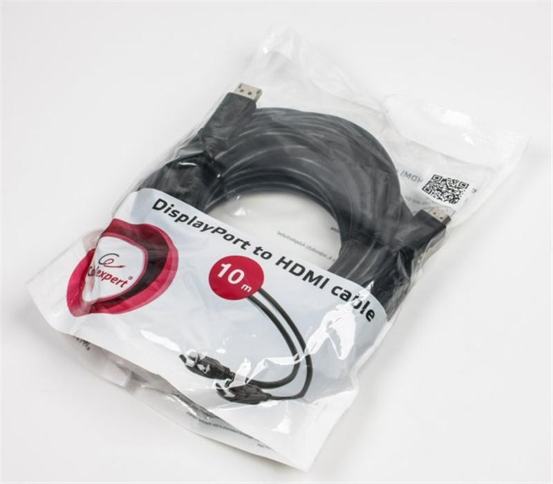 Кабель Cablexpert DisplayPort - HDMI (M/M), 10 м, Black (CC-DP-HDMI-10M) Чорний Харків - фото 4
