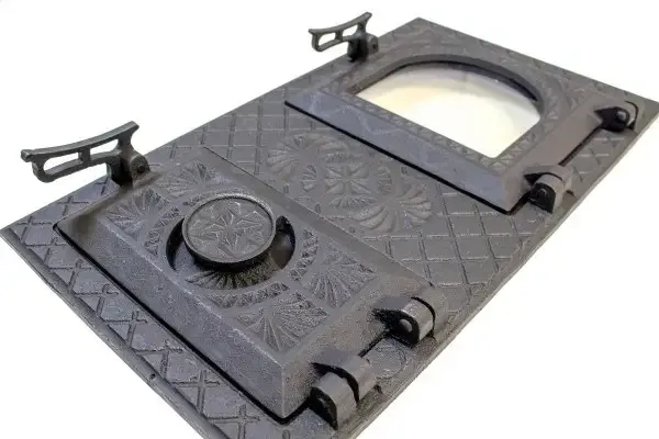 Дверца чугунная топочная с поддувалом (спарка) 