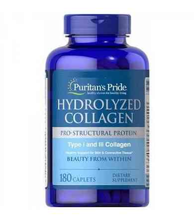 Гидролизованный коллаген Puritan's Pride Hydrolyzed Collagen 1000 mg 180 caplets Луцк