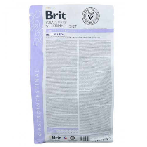 Корм сухий Brit Grain Free VetDiet Cat Gastrointestinal для котів при порушенні травлення з оселедцем лососем яйцем та горох Київ - фото 5