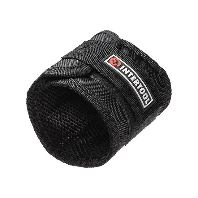 Браслет магнітний будівельний, 360×90 мм, 10 магнітів, нейлон 1680D INTERTOOL SP-1002 Київ - фото 5