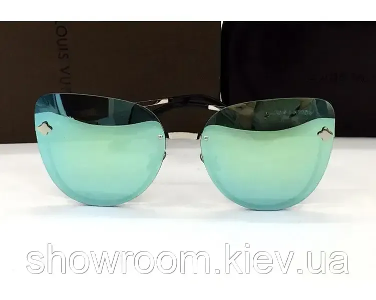 Жіночі сонцезахисні окуляри lv (18003) azure Київ - фото 4
