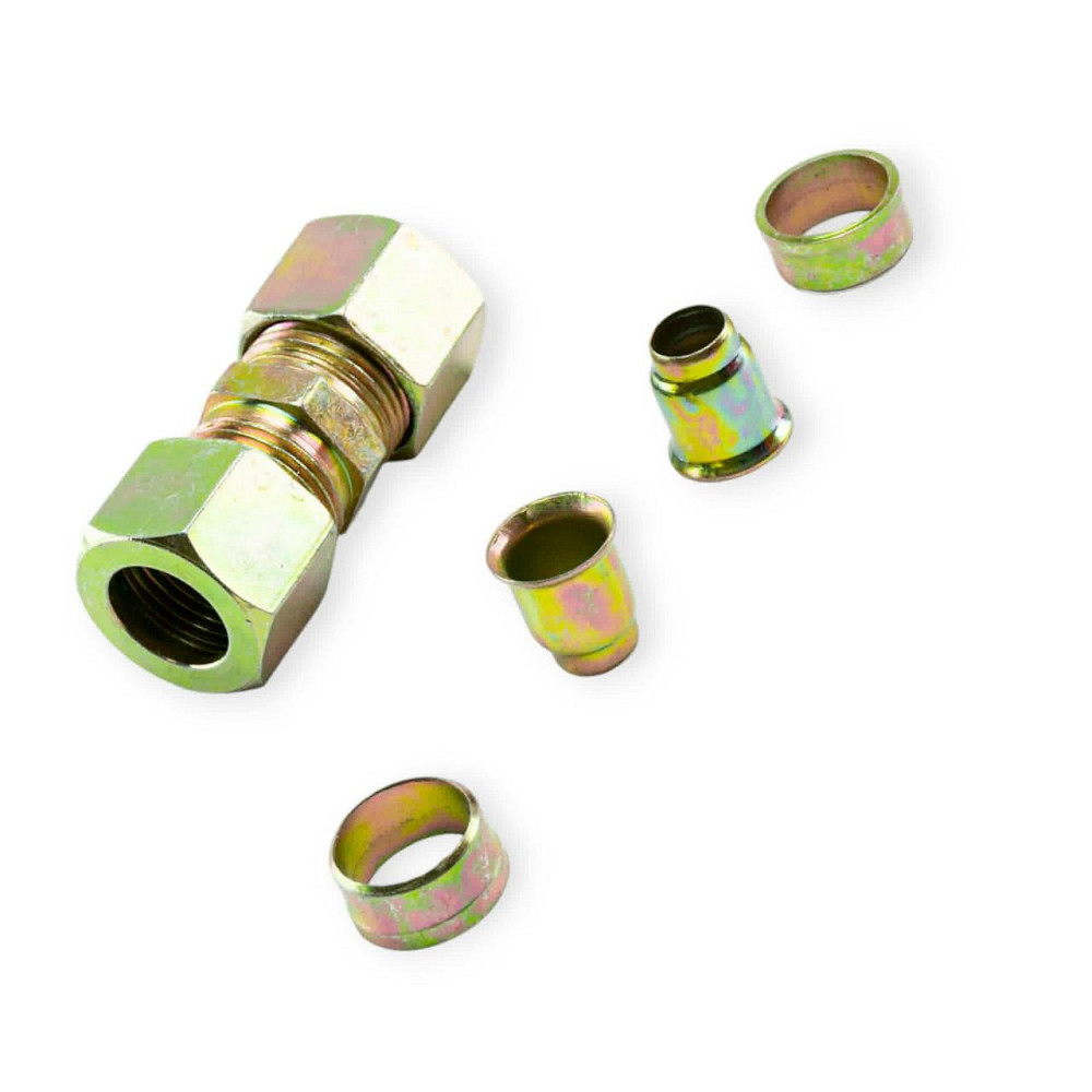 Ремкомплект трубок Камаз (з'єднувач різьбовий прямий) d=14 гальмівних Мукачево - фото 1