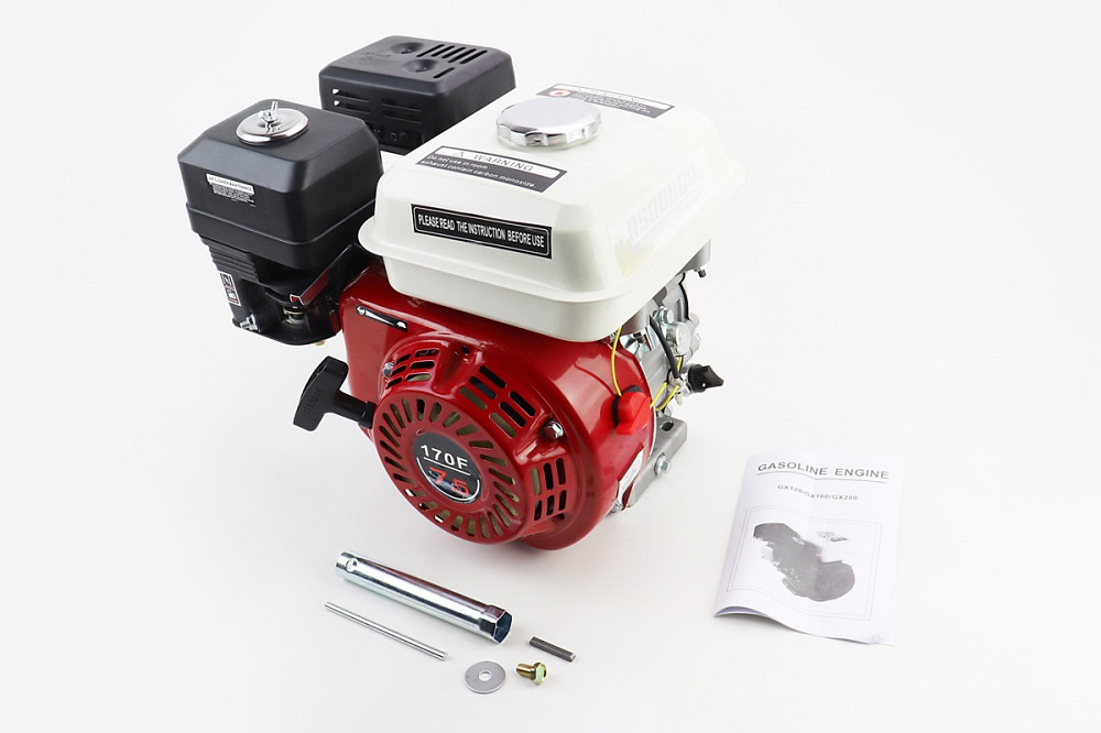 Двигун мотоблочний у зборі, вал шпонка D-20mm, 7,0л.с. 170F, фільтр поролоновий Киев - изображение 1