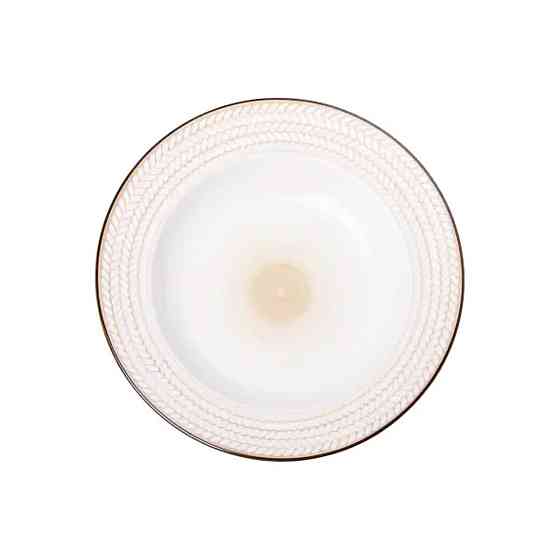 TS Kitchen Тарілка супова кругла порцелянова кругла 23.5 см біла Київ