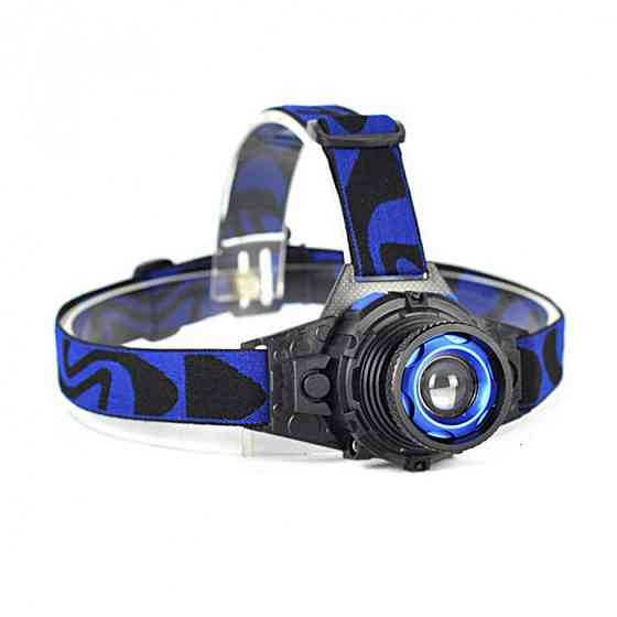 Налобный военный фонарь с перезарядкой Q5 BLACKWATTON WT-121 дальностью на 250-300 метров с 3 режимами Каменец-Подольский