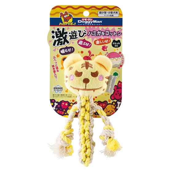DoggyMan Cotton Tiger ДОГГИМЭН ТИГР С КАНАТОМ жевательная игрушка с пищалкой для собак Киев