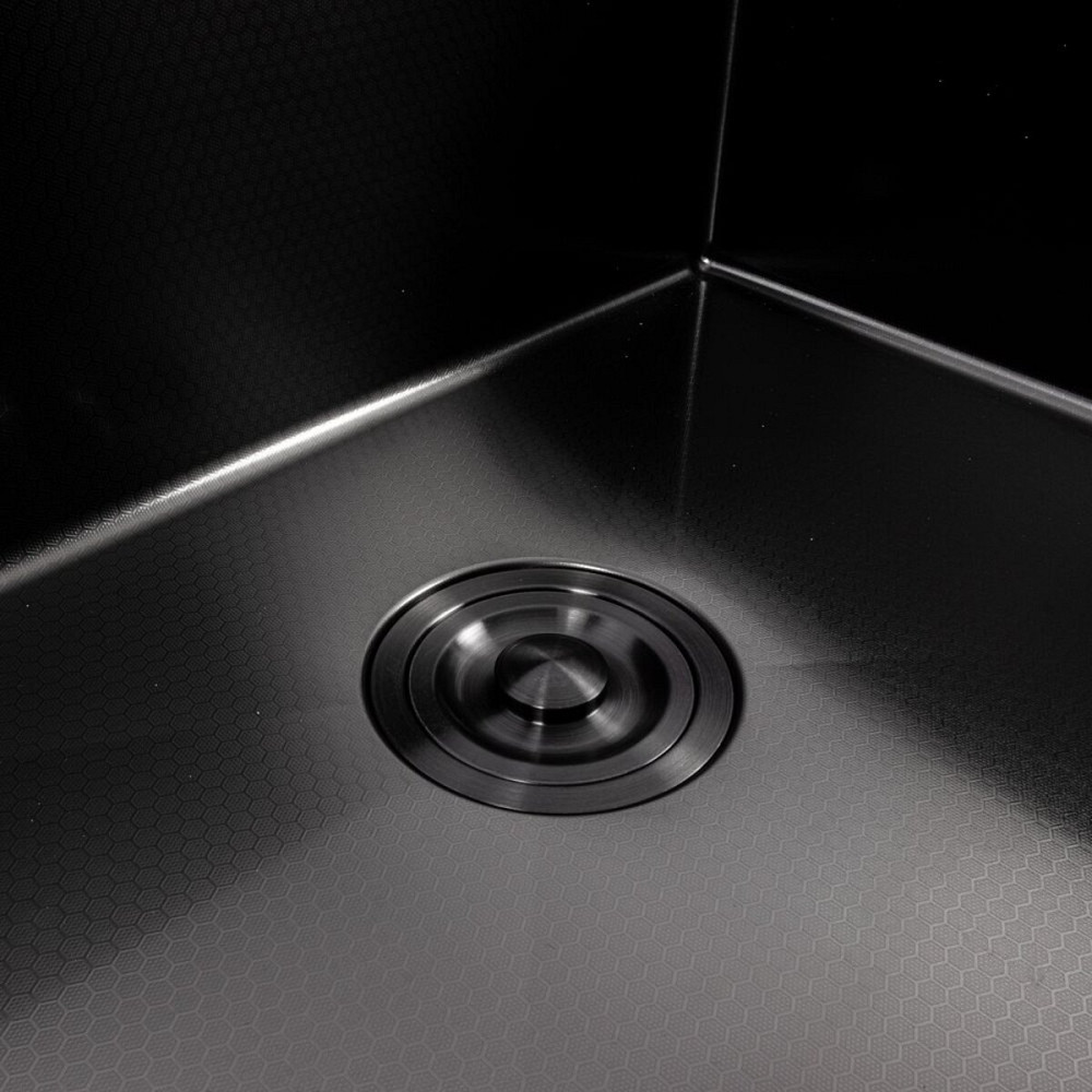 VALESO Кухонна мийка 60*50 PVD чорна VALESO Handmade DECOR (3,0/0,8) Київ - фото 5