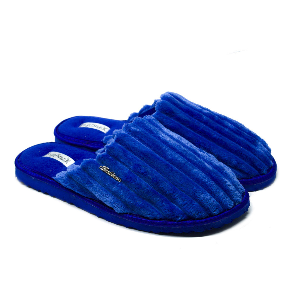 Капці чоловічі сині великий вельвет закритий носок ЕЛЕКТРИК Одеса - фото 1