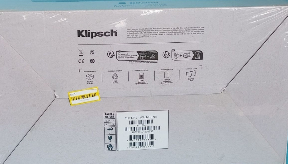 Остання! акустична система Klipsch THE ONE Plus Walnut запаковані. Київ - фото 1