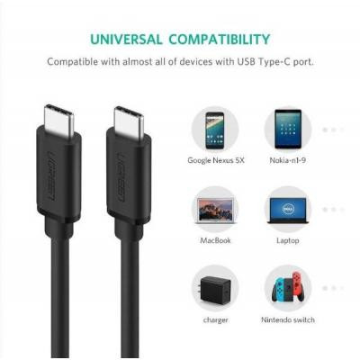 Дата кабель USB-C to USB-C 1.0m US286 3A Black Ugreen (50997) Вінниця - фото 3
