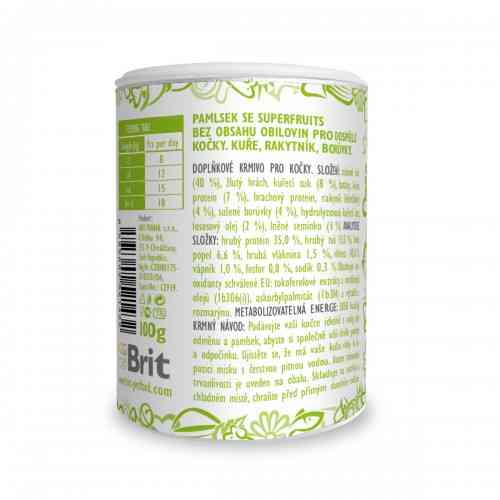 Лакомство Brit Care Superfruits Chicken д/котов с курицей облепихой и черникой 100 г Киев