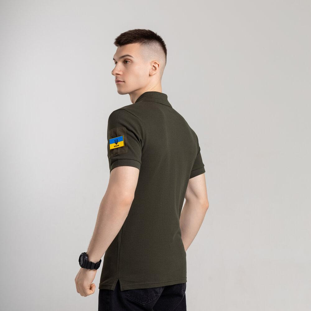 Легке тактичне літнє чоловіче хакі поло Pobedov Royal Військове Київ - фото 4