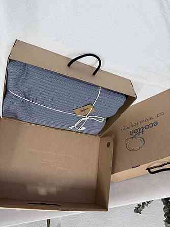 Ecotton Покривало Ecotton Pique 180х230 см натуральне сіре Grey в крафтовій подарунковій коробц Коломыя