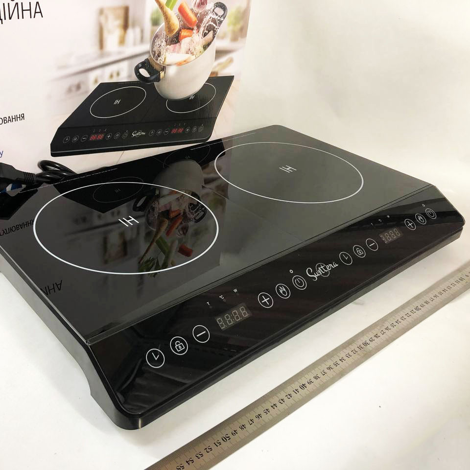 Кухонний посуд для готування електричний, Надійна настільна плита для дому, Компактна електронна плитка OV-32 Львів - фото 7