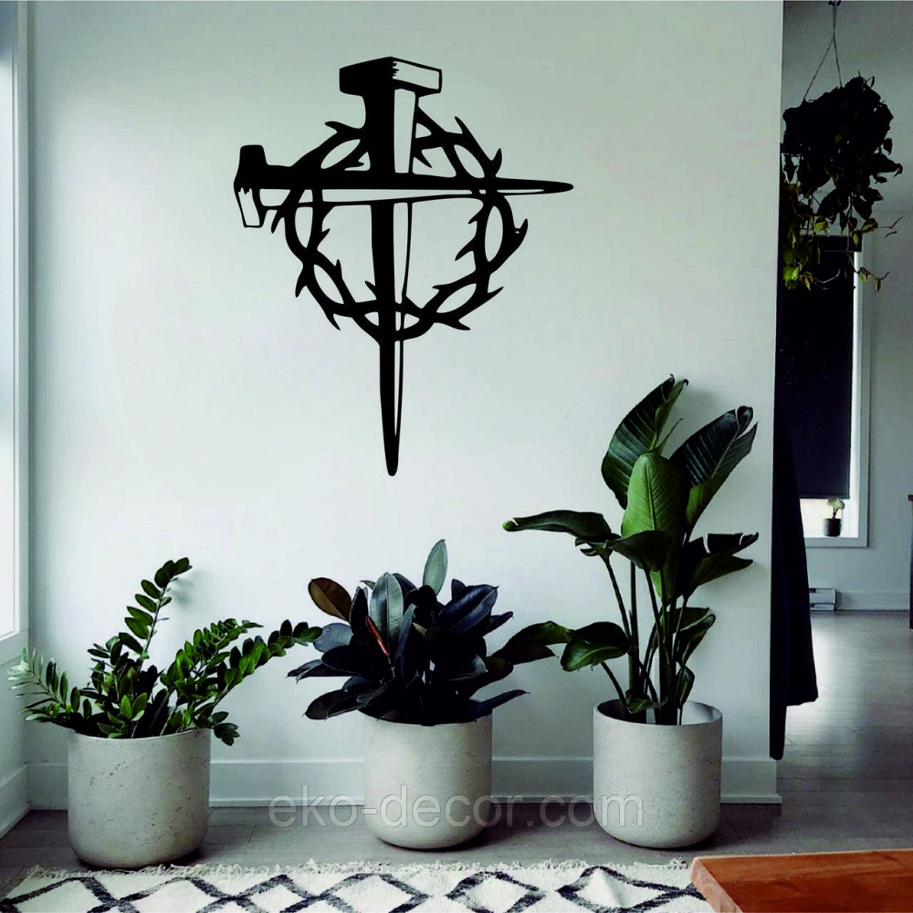 Декоративне настінне Панно «Хрест», Декор на стіну Київ - фото 1