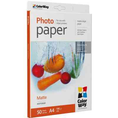 Фотопапір ColorWay A4 190г Matte 50ст. (PM190050A4) Вінниця