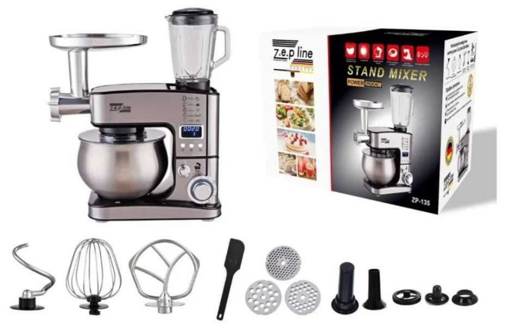 Кухонний комбайн є блендер міксер мясорубка тістоміс 7в1 з нерж. чашею. Харків - фото 5