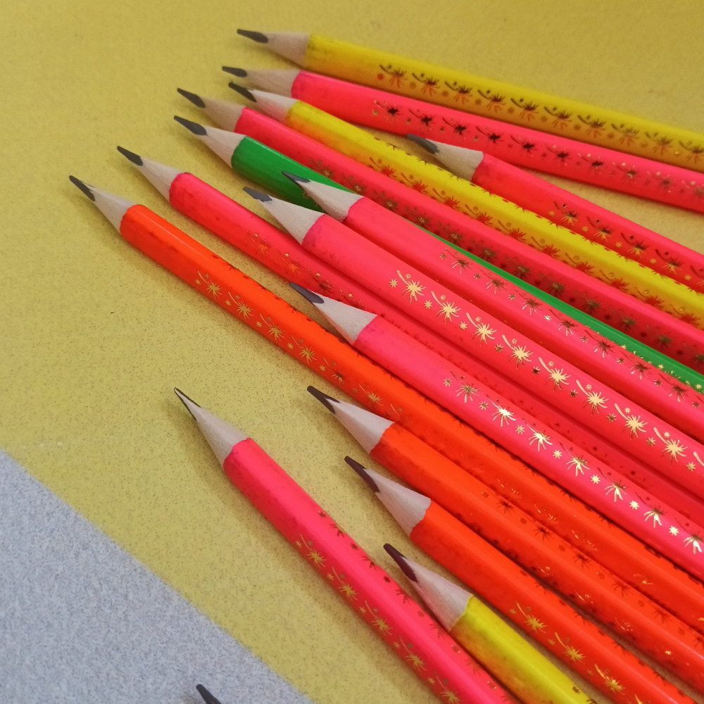 Простий олівець з гумкою неон Київ - фото 2