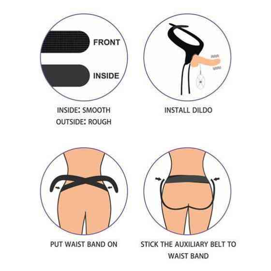 Страпон з вібрацією - Ingen Easy Strap-On Set 7.5" With Vibration Sex Aura Київ